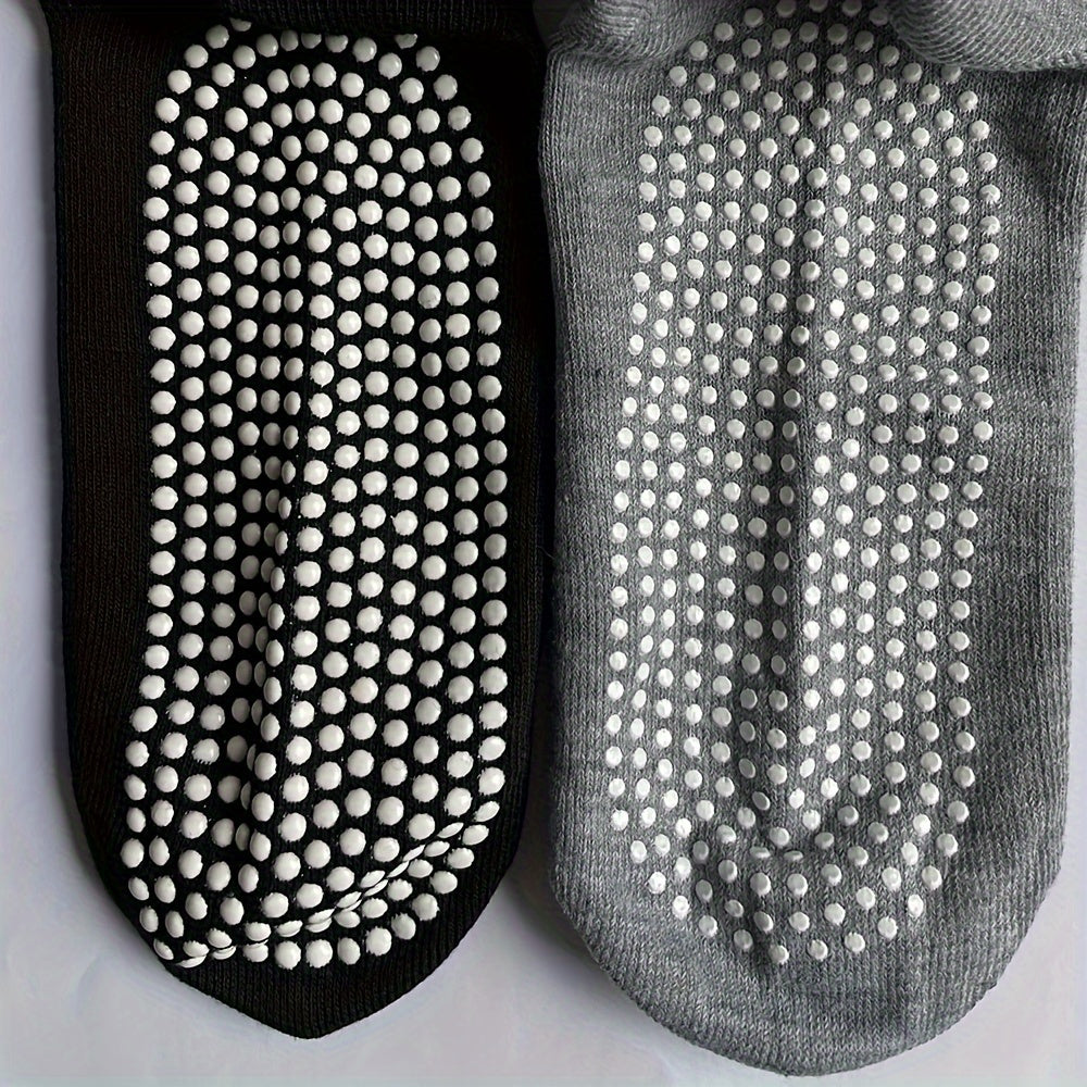 Orena 3 Pairs Women's Non-Slip Yoga Socks with Dot Grip Sole