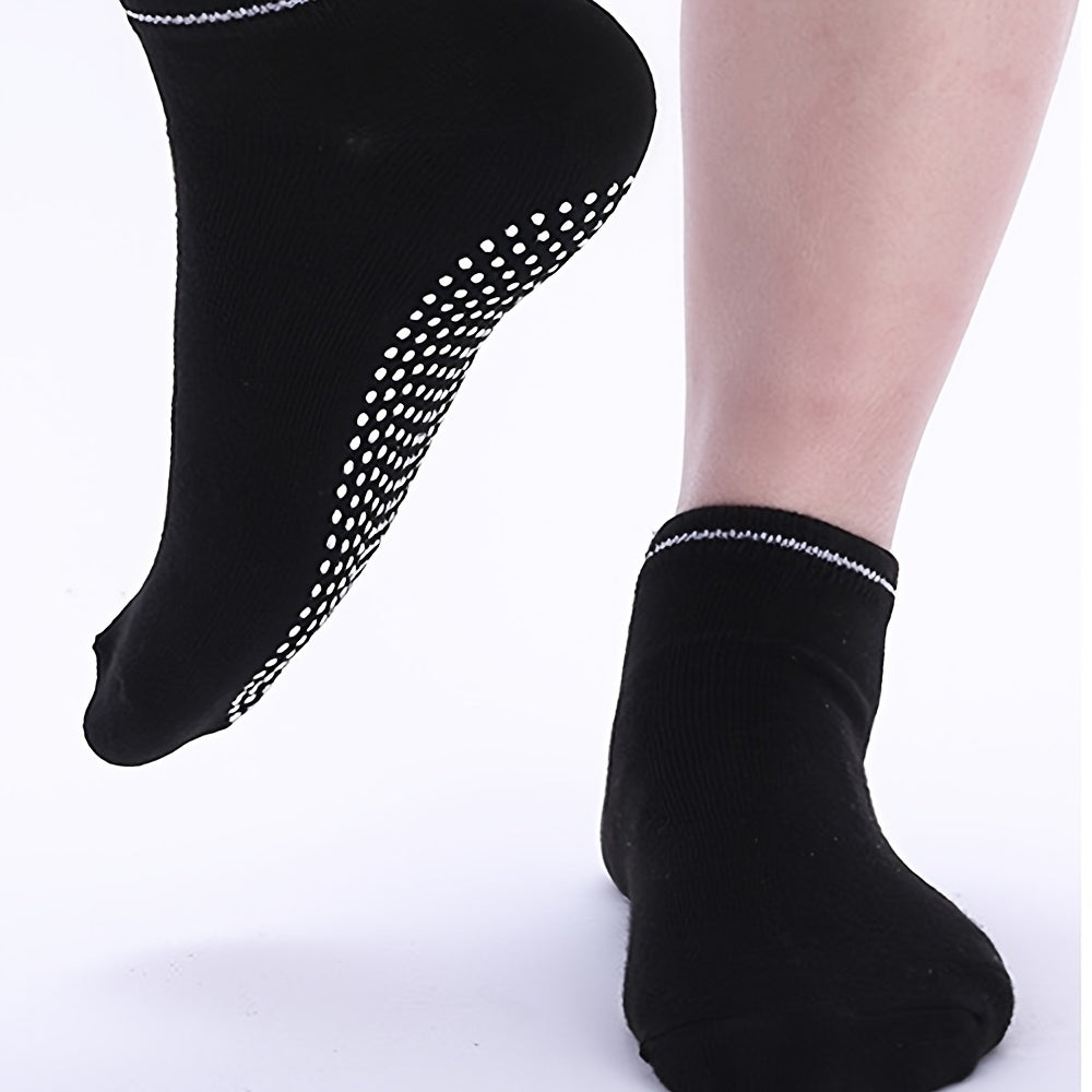 Orena 3 Pairs Women's Non-Slip Yoga Socks with Dot Grip Sole