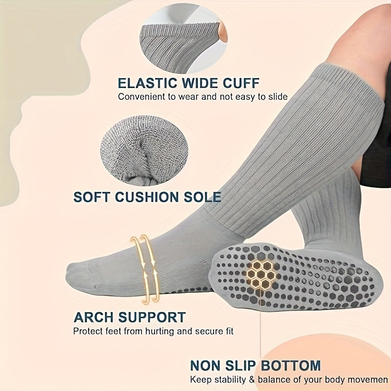 Orena Women's Non-Slip Pilates Socks with Grips