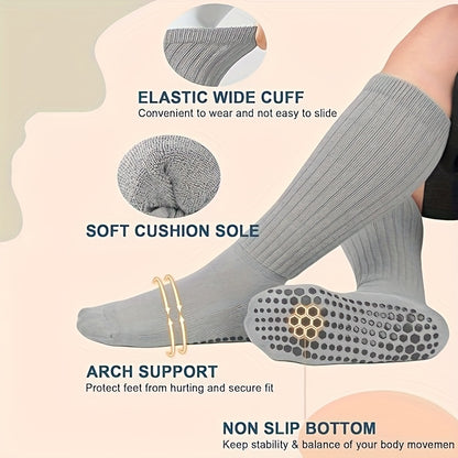 Orena Women's Non-Slip Pilates Socks with Grips