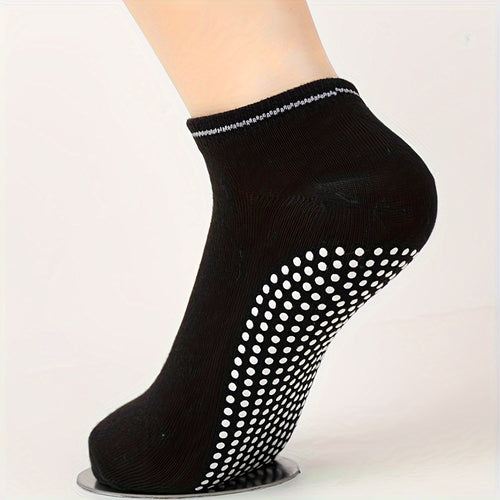 Orena 3 Pairs Women's Non-Slip Yoga Socks with Dot Grip Sole