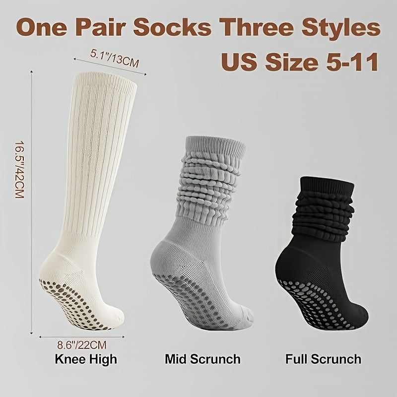 Orena Women's Non-Slip Pilates Socks with Grips