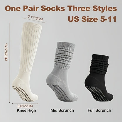 Orena Women's Non-Slip Pilates Socks with Grips