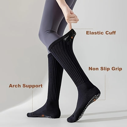 Orena Women's Non-Slip Pilates Socks with Grips