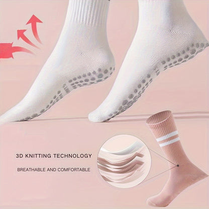 Orena 3-Pack Women's Anti-Slip Yoga Socks